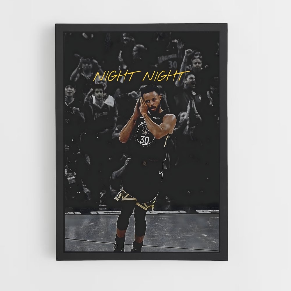 Poster Curry en Action – affiche Basketball (vue 2)